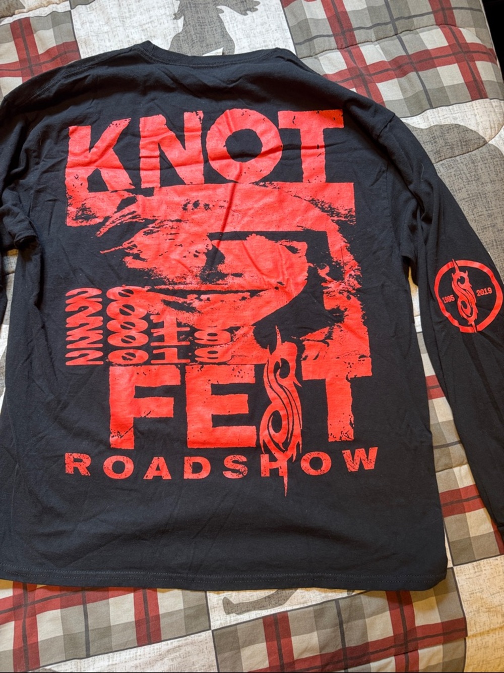 KNOTFEST Roadshow Black & Red Long Sleeve Tee 2019